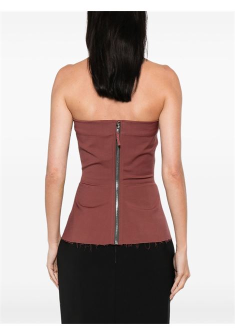 Top stile bando con zip sul retro in rosa Rick owens - donna RICK OWENS | RP02E4127WST13